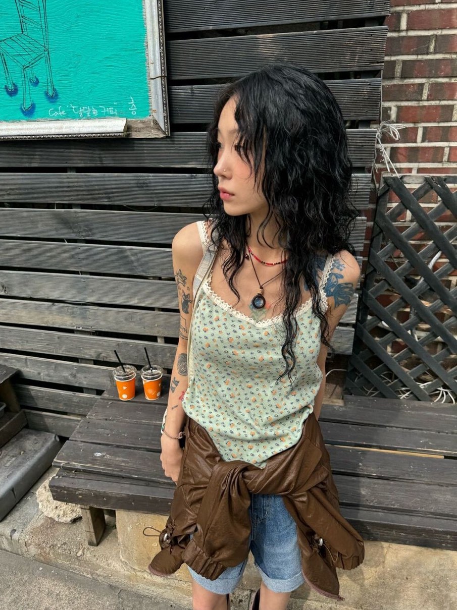 I I直郵韓國代購㊣女裝新款推薦人氣熱賣時尚休閑吊帶背心ITSSONG吊帶/背心
