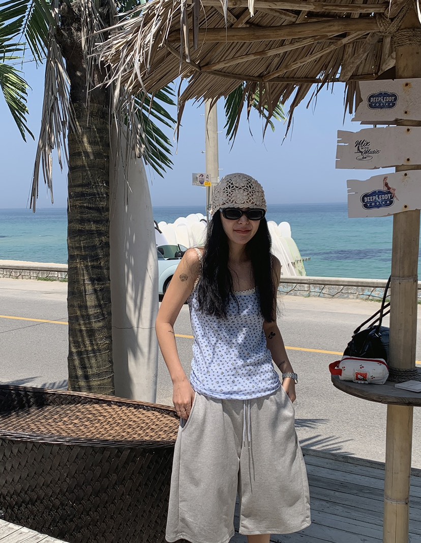 I I直郵韓國代購㊣女裝新款推薦人氣熱賣時尚休閑吊帶背心ITSSONG吊帶/背心