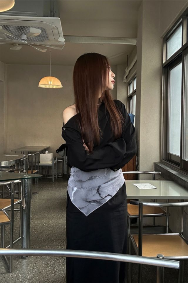 LIVE FOREVER韓國直郵㊣東大門實拍女裝新品休閑25春夏圍巾披肩LIVE FOR_EVER圍巾/披肩