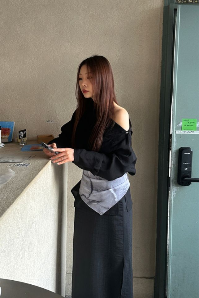 LIVE FOREVER韓國直郵㊣東大門實拍女裝新品休閑25春夏圍巾披肩LIVE FOR_EVER圍巾/披肩