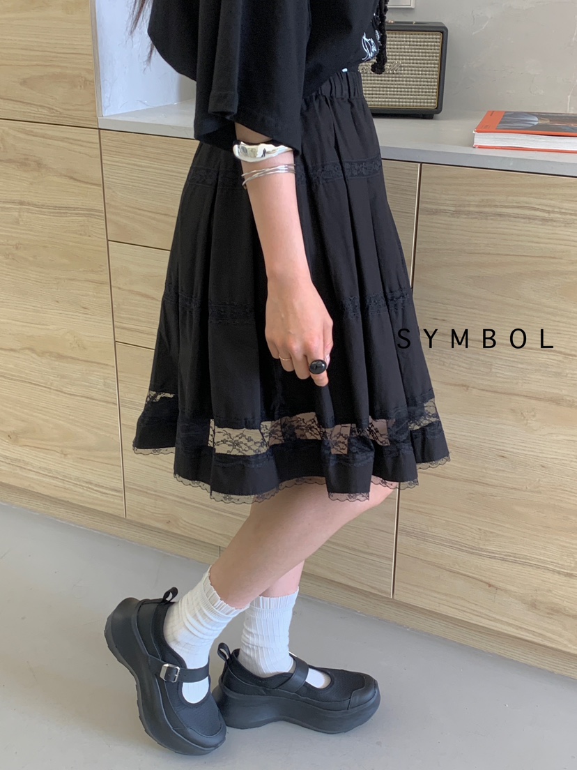 SYMBOL韓國直郵㊣東大門實拍女裝新款時尚推薦半身裙中短裙SYMBOL半身裙/中短裙