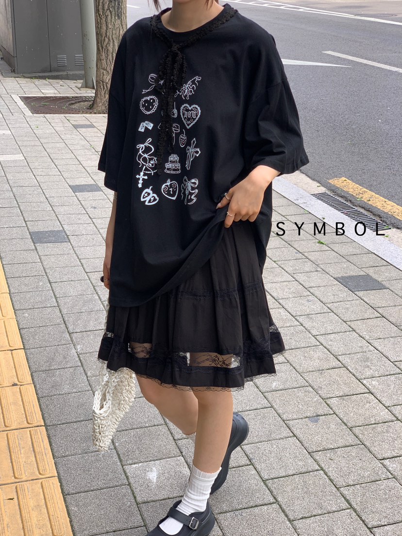 SYMBOL韓國直郵㊣東大門實拍女裝新款時尚推薦半身裙中短裙SYMBOL半身裙/中短裙