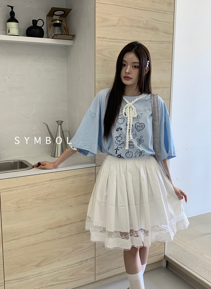 SYMBOL韓國直郵㊣東大門實拍女裝新款時尚推薦半身裙中短裙SYMBOL半身裙/中短裙