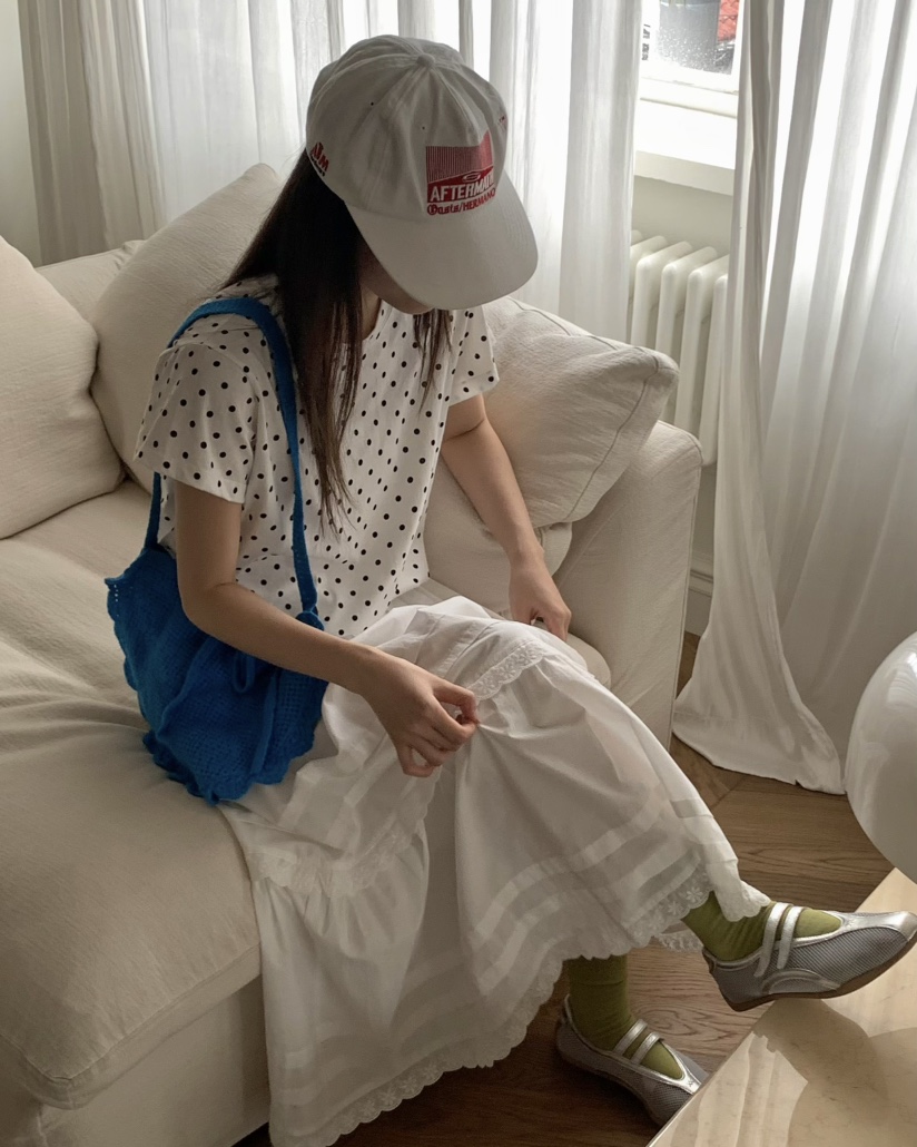 PEBBLE韓國直郵㊣東大門實拍女裝新品時尚推薦25春夏熱賣T恤PEBBLE/LAYERT恤