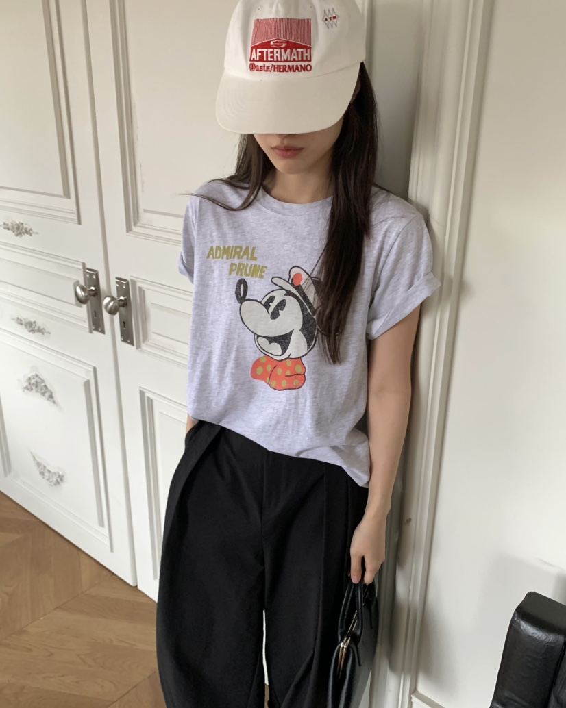 PEBBLE韓國㊣直郵東大門代購女裝新品休閑25春夏推薦時尚T恤PEBBLE/LAYERT恤