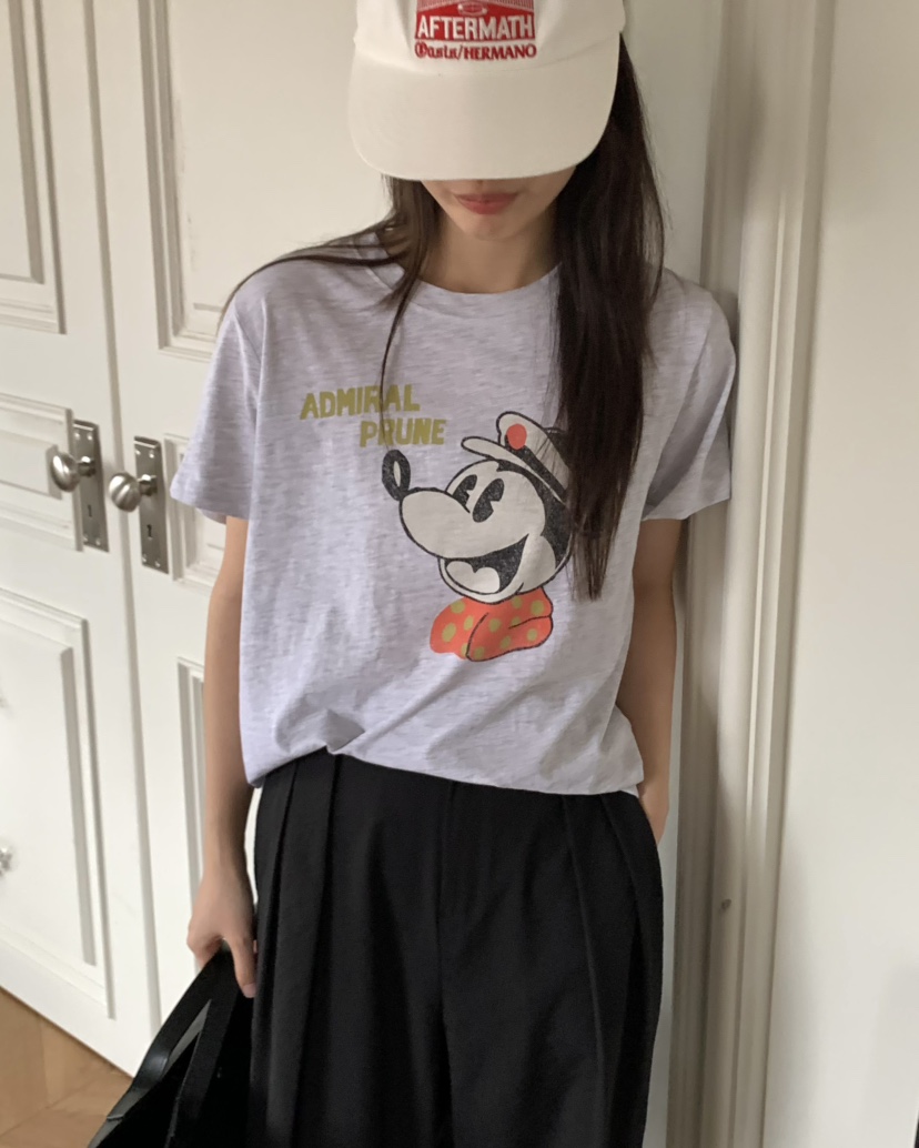 PEBBLE韓國㊣直郵東大門代購女裝新品休閑25春夏推薦時尚T恤PEBBLE/LAYERT恤