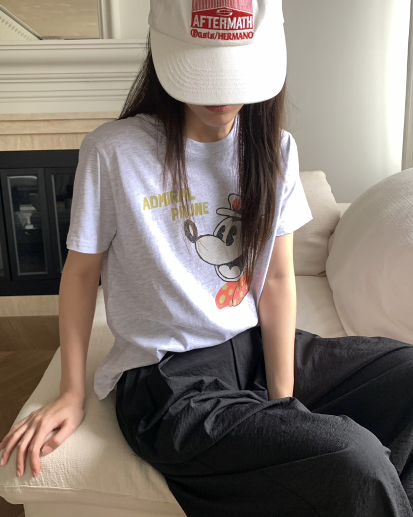 PEBBLE韓國㊣直郵東大門代購女裝新品休閑25春夏推薦時尚T恤PEBBLE/LAYERT恤