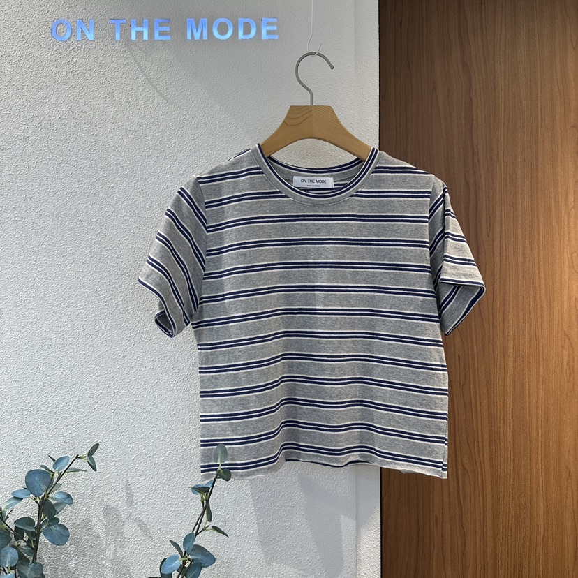 ON THE MODE韓國直郵㊣女裝新品休閑人氣推薦25春夏時尚T恤ON THE MODET恤