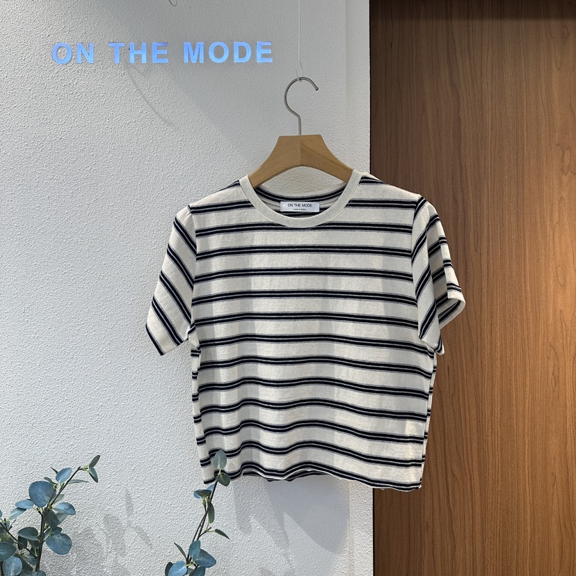ON THE MODE韓國直郵㊣女裝新品休閑人氣推薦25春夏時尚T恤ON THE MODET恤