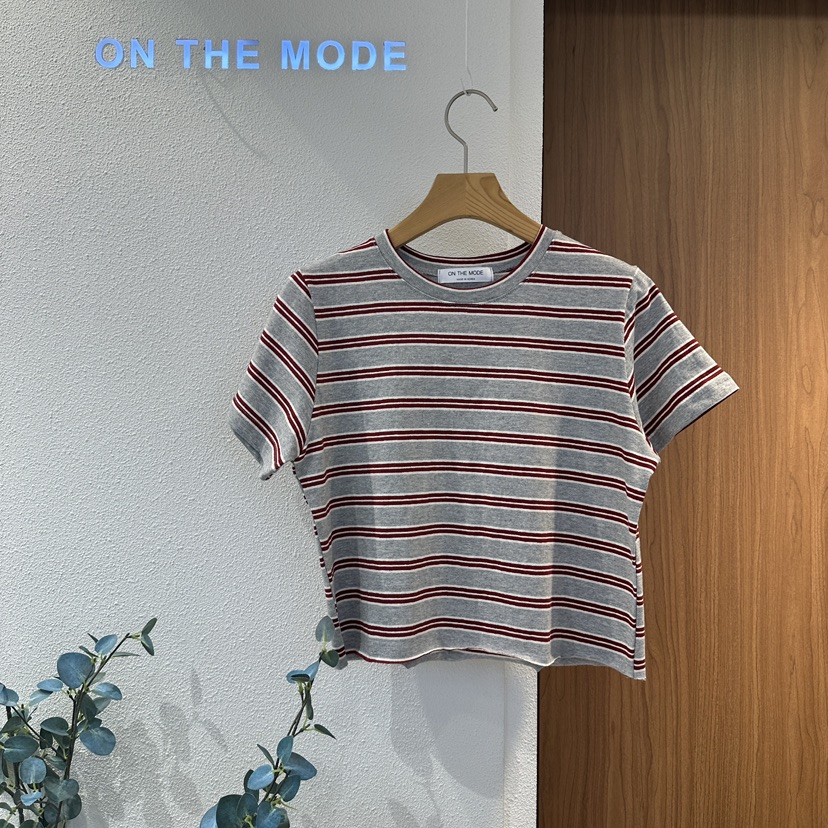 ON THE MODE韓國直郵㊣女裝新品休閑人氣推薦25春夏時尚T恤ON THE MODET恤