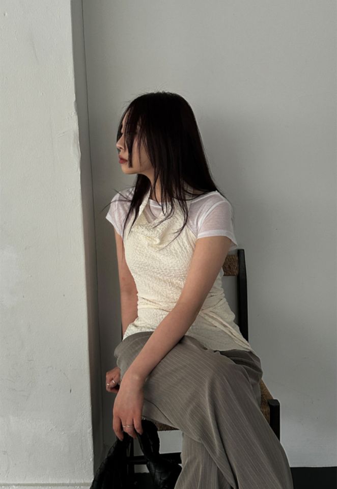 LIVE FOREVER韓國直郵㊣東大門實拍女裝新品熱賣時尚吊帶背心LIVE FOR_EVER吊帶/背心