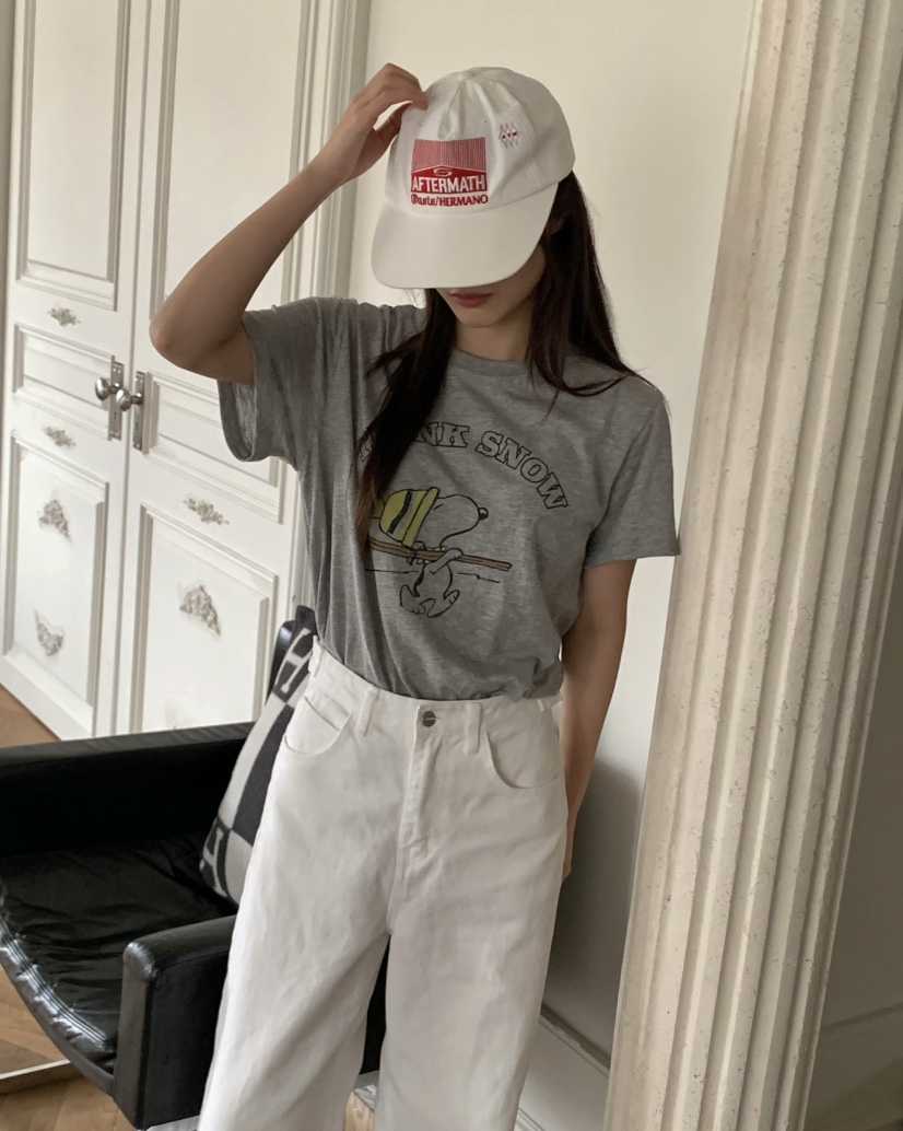 PEBBLE直郵韓國代購㊣女裝新品推薦休閑時尚熱賣25春夏人氣T恤PEBBLE/LAYERT恤