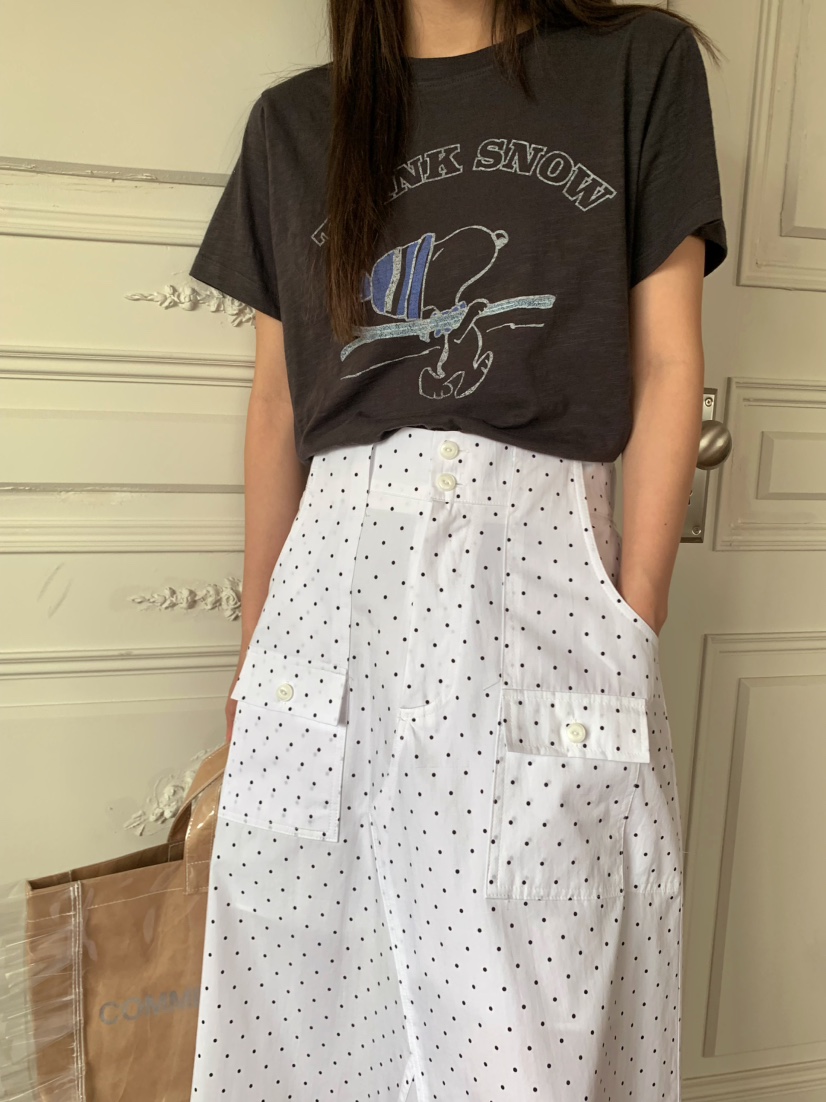 PEBBLE直郵韓國代購㊣女裝新款推薦人氣熱賣25春夏休閑長裙PEBBLE/LAYER長裙