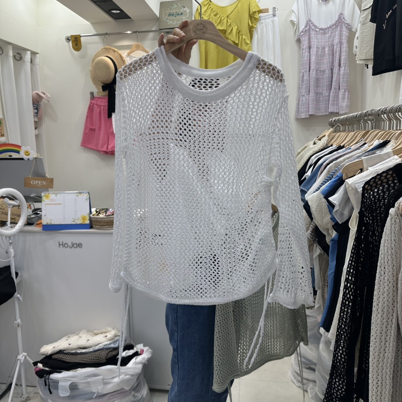 HOJAE直郵韓國代購㊣女裝新品推薦時尚休閑人氣熱賣25春夏針織衫MID-LEVEL JUMP針織衫