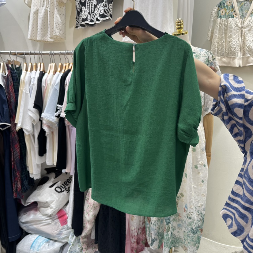 BIKINI直郵韓國代購㊣女裝新品熱賣25春夏推薦休閑襯衫蕾絲衫BIKINI襯衫/蕾絲衫