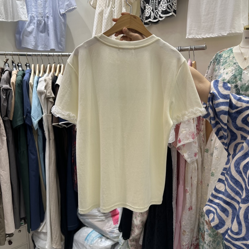 BIKINI韓國直郵㊣女裝新品時尚人氣25春夏推薦熱賣休閑T恤BIKINIT恤