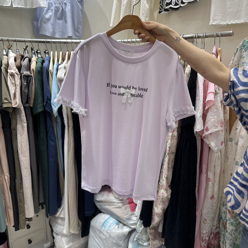 BIKINI韓國直郵㊣女裝新品時尚人氣25春夏推薦熱賣休閑T恤BIKINIT恤圖色5