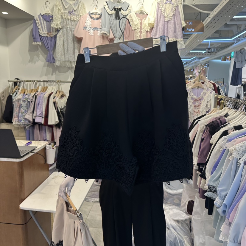PAPA韓國直郵㊣東大門實拍女裝新品熱賣時尚25春夏休閑短褲PAPA短褲圖色3