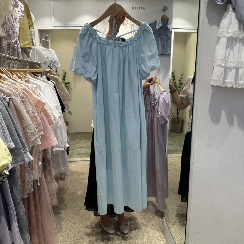 空韓國直郵㊣東大門實拍女裝新品人氣休閑25春夏推薦連衣裙BELITA連衣裙圖色3