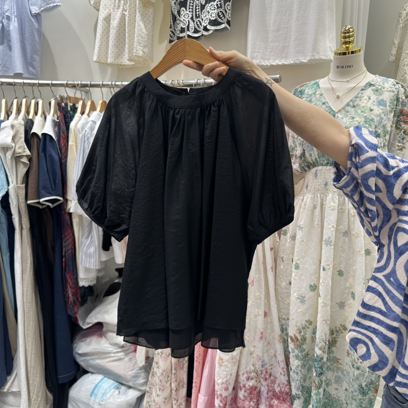 BIKINI直郵韓國代購㊣女裝新品休閑人氣推薦時尚襯衫蕾絲衫BIKINI襯衫/蕾絲衫圖色3