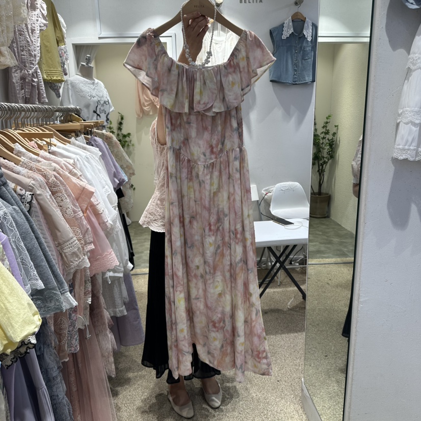 空韓國直郵㊣女裝新品休閑人氣熱賣25春夏時尚推薦連衣裙BELITA連衣裙