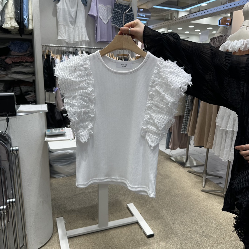 VIRUS直郵韓國代購㊣女裝新品熱賣25春夏時尚人氣推薦休閑T恤VIRUST恤