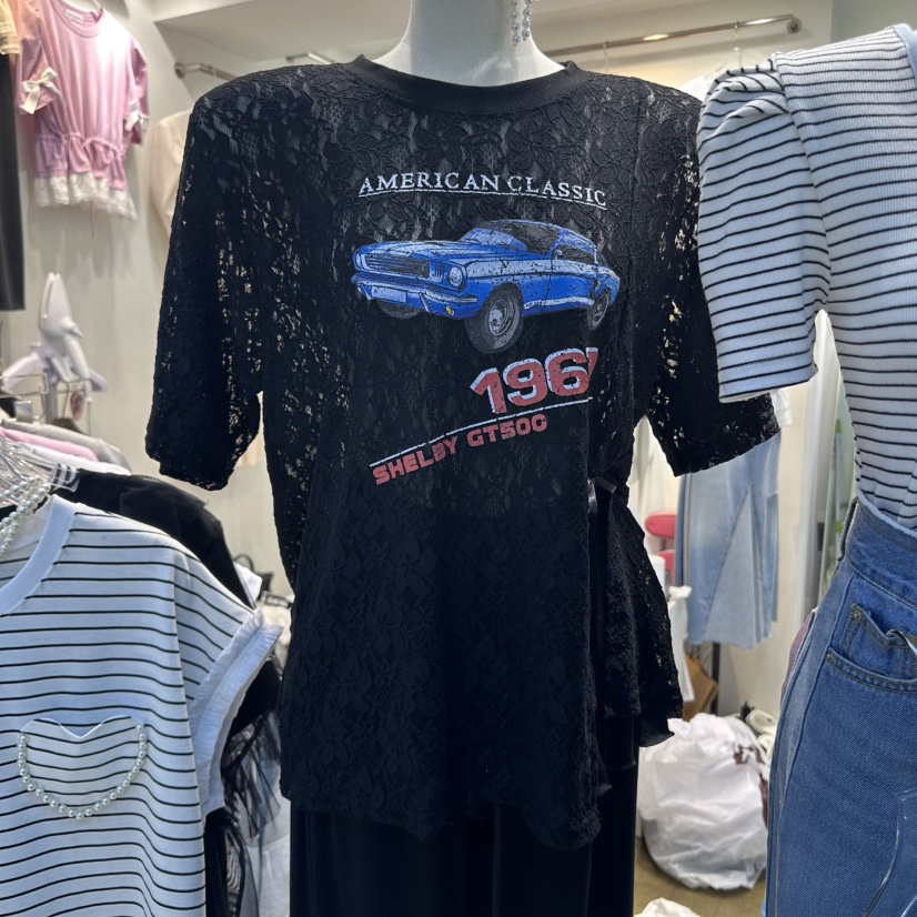 BLUE BANANA直郵韓國代購㊣女裝新品時尚人氣25春夏熱賣T恤BLUE BANANAT恤圖色2