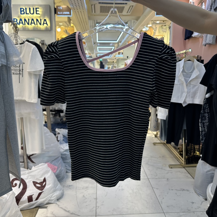 BLUE BANANA韓國㊣直郵東大門代購女裝新款25春夏人氣時尚T恤BLUE BANANAT恤