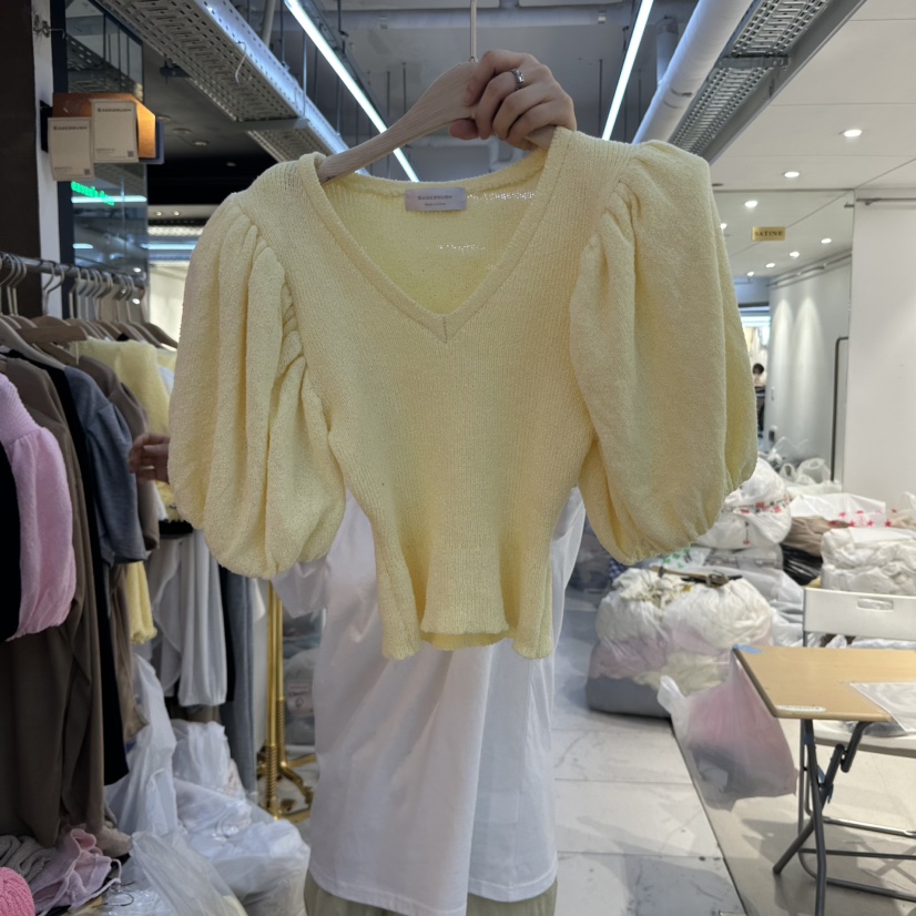 SAGE BRUSH韓國㊣直郵東大門代購女裝新品休閑人氣25春夏針織衫SAGE BRUSH針織衫圖色2