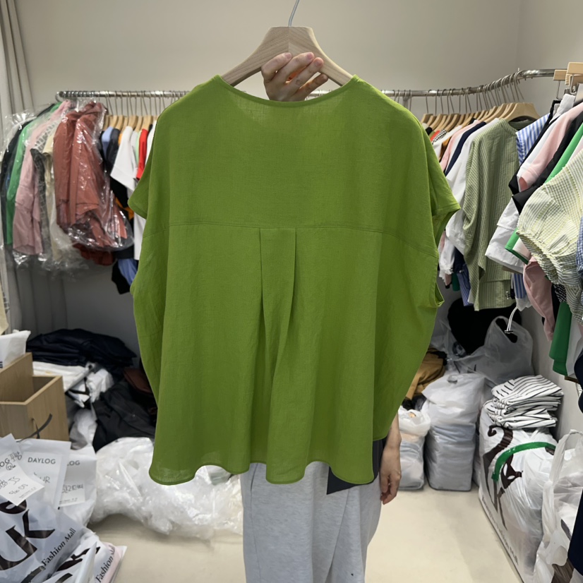 DA YLOG直郵韓國代購㊣女裝新品時尚熱賣人氣25春夏襯衫蕾絲衫DA YLOG襯衫/蕾絲衫