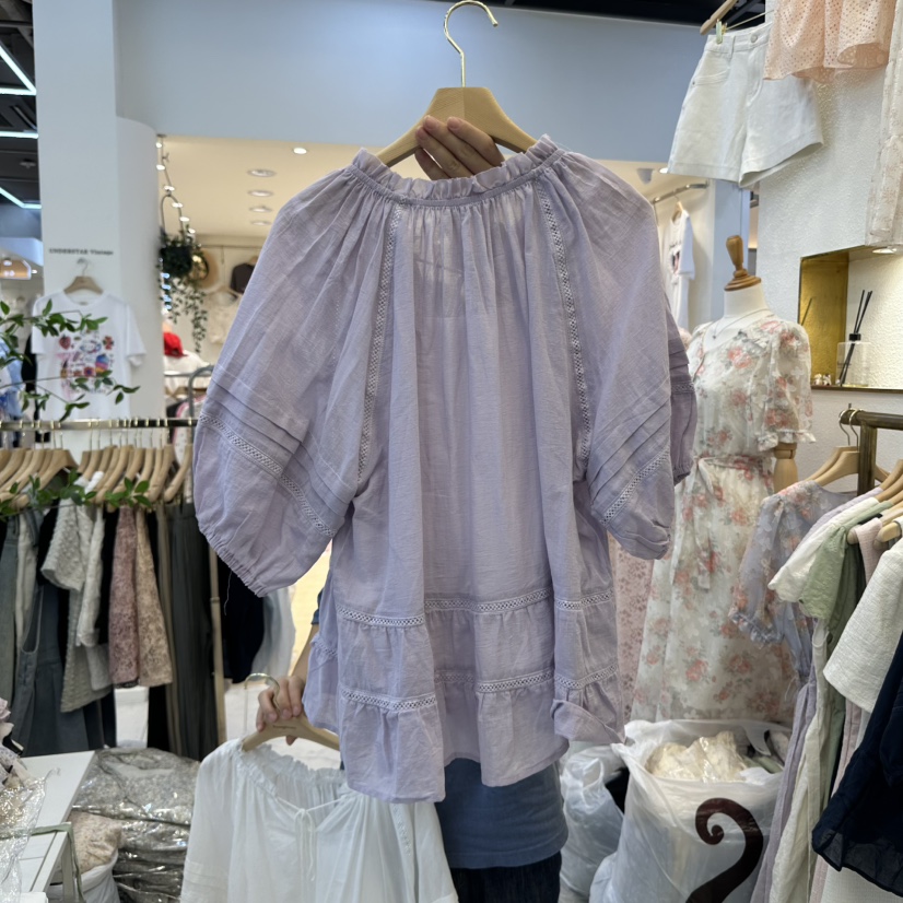 SYMPHONY韓國㊣直郵東大門代購女裝新品熱賣休閑襯衫蕾絲衫SYMPHONY襯衫/蕾絲衫
