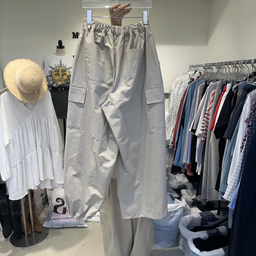 MORAN韓國㊣直郵東大門代購女裝新品人氣熱賣25春夏休閑褲口袋MORAN/MOSCO休閑褲