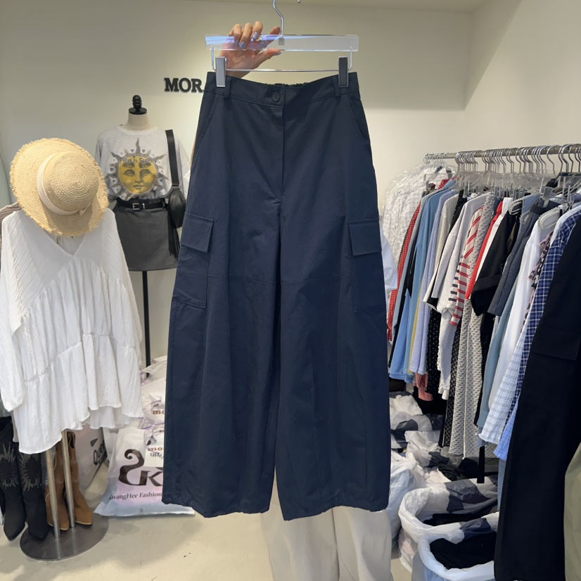MORAN韓國㊣直郵東大門代購女裝新品人氣熱賣25春夏休閑褲口袋MORAN/MOSCO休閑褲圖色4