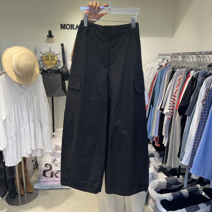MORAN韓國㊣直郵東大門代購女裝新品人氣熱賣25春夏休閑褲口袋MORAN/MOSCO休閑褲圖色5