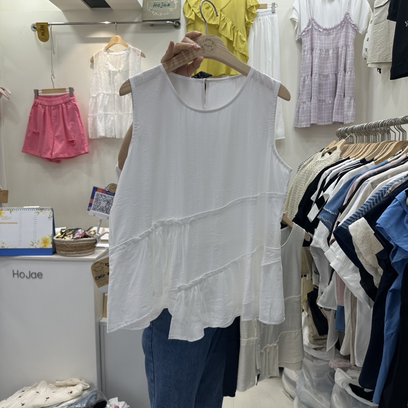 HOJAE韓國㊣直郵東大門代購女裝新品推薦人氣25春夏吊帶背心MID-LEVEL JUMP吊帶/背心圖色2