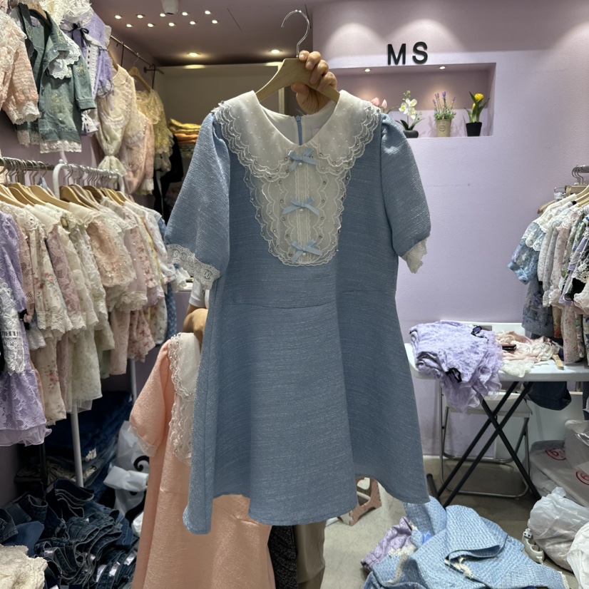 MS韓國直郵㊣東大門實拍女裝新品熱賣休閑25春夏推薦連衣裙MS連衣裙圖色2