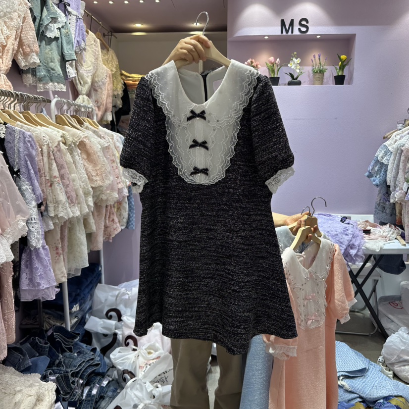 MS韓國直郵㊣東大門實拍女裝新品熱賣休閑25春夏推薦連衣裙MS連衣裙圖色3
