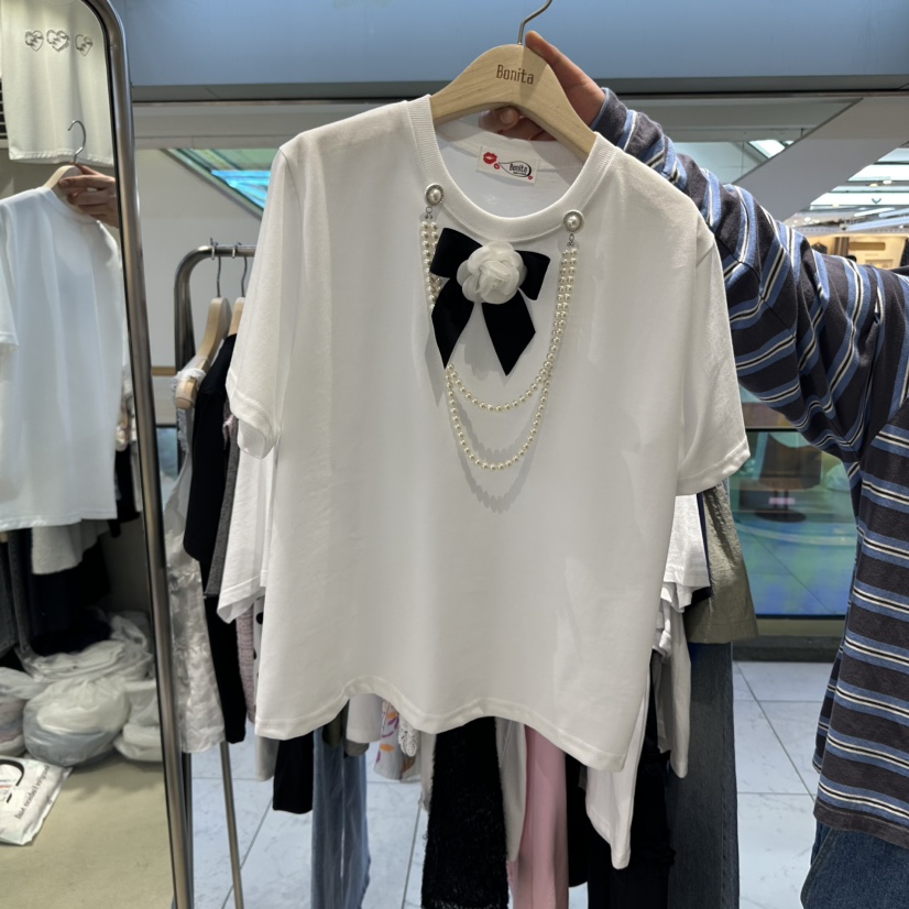 BONITA-Q韓國直郵㊣女裝新品熱賣休閑25春夏時尚推薦人氣T恤BONITA-QT恤
