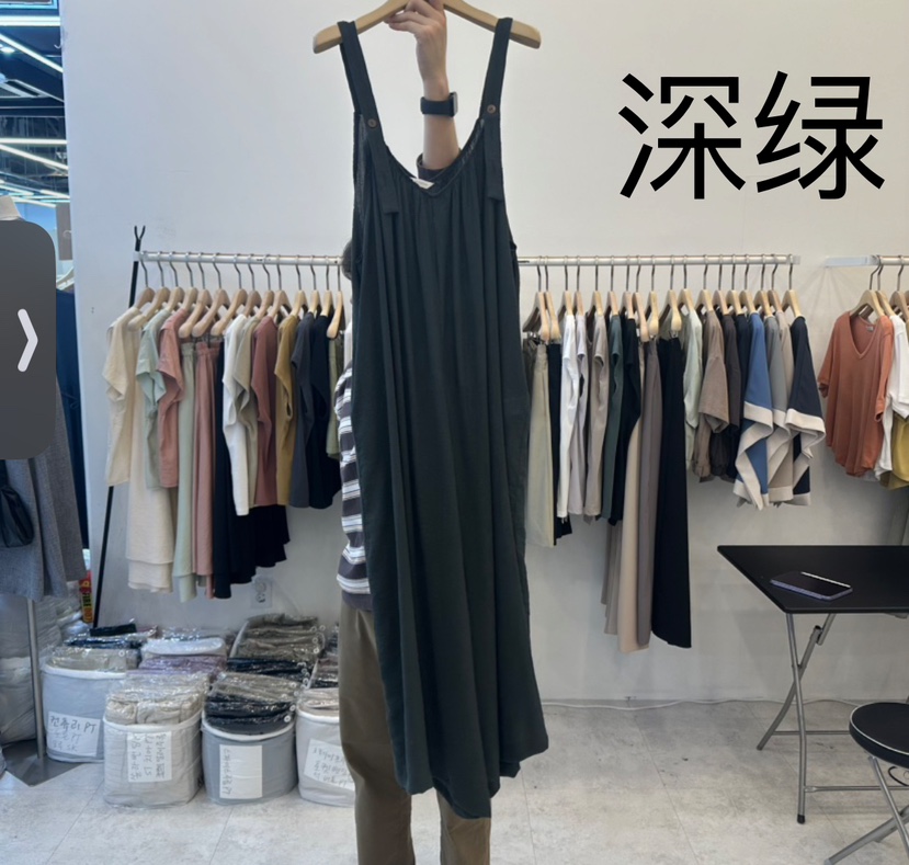 FUNNY POWDER韓國直郵㊣女裝新品熱賣休閑人氣25春夏背帶褲THE FUNNY背帶褲圖色4