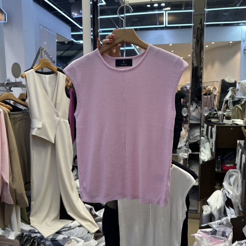 SANS直郵韓國代購㊣女裝新品時尚休閑人氣推薦熱賣吊帶背心SANS吊帶/背心