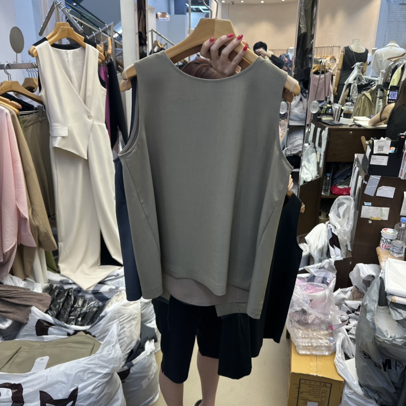 SANS直郵韓國代購㊣女裝新品人氣休閑25春夏推薦熱賣吊帶背心SANS吊帶/背心圖色2
