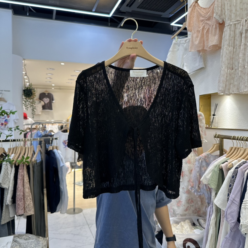 SYMPHONY韓國直郵㊣女裝新品人氣推薦時尚25春夏襯衫蕾絲衫開衫SYMPHONY襯衫/蕾絲衫圖色2