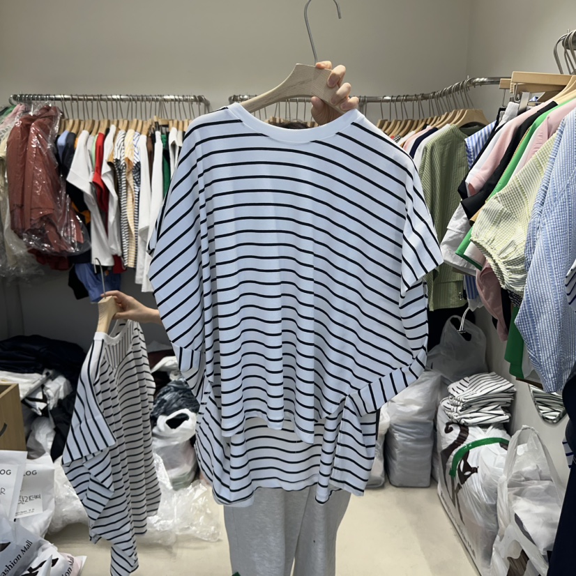 DA YLOG韓國直郵㊣東大門實拍女裝新品休閑人氣時尚25春夏T恤DA YLOGT恤圖色3