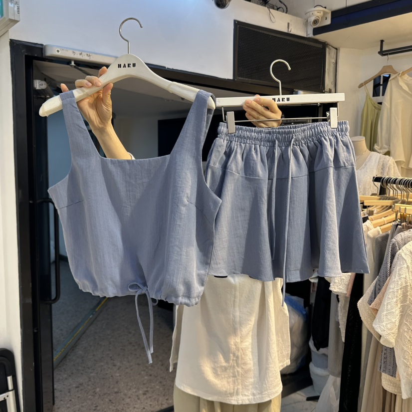 HARU韓國直郵㊣東大門實拍女裝新品推薦25春夏套裝兩件套套裝HARU套裝圖色2
