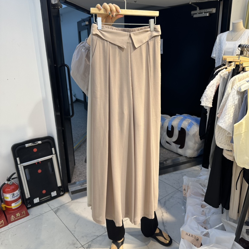 HARU直郵韓國代購㊣女裝新品推薦休閑25春夏時尚休閑褲雪紡HARU休閑褲