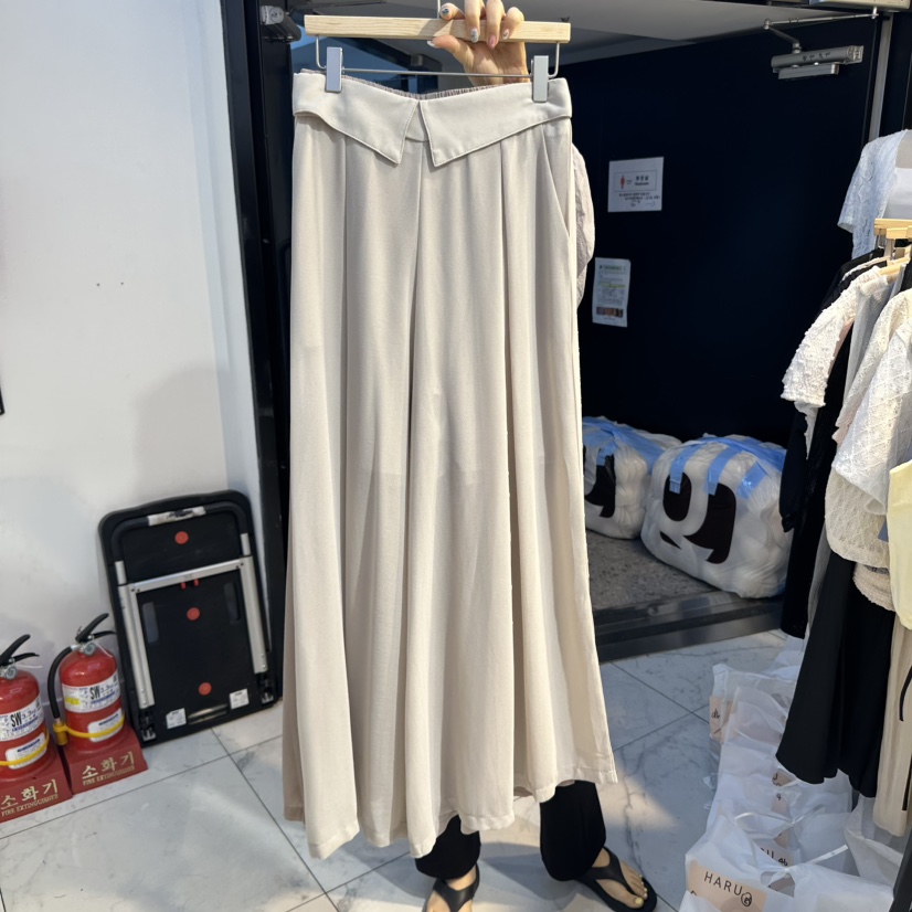 HARU直郵韓國代購㊣女裝新品推薦休閑25春夏時尚休閑褲雪紡HARU休閑褲圖色2