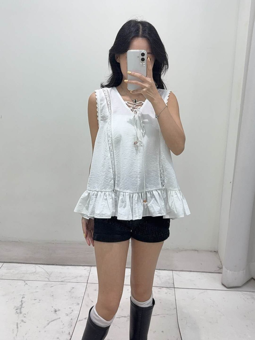 BLUE RIBBON韓國㊣直郵東大門代購女裝新品時尚熱賣吊帶背心BLUE RIBBON吊帶/背心