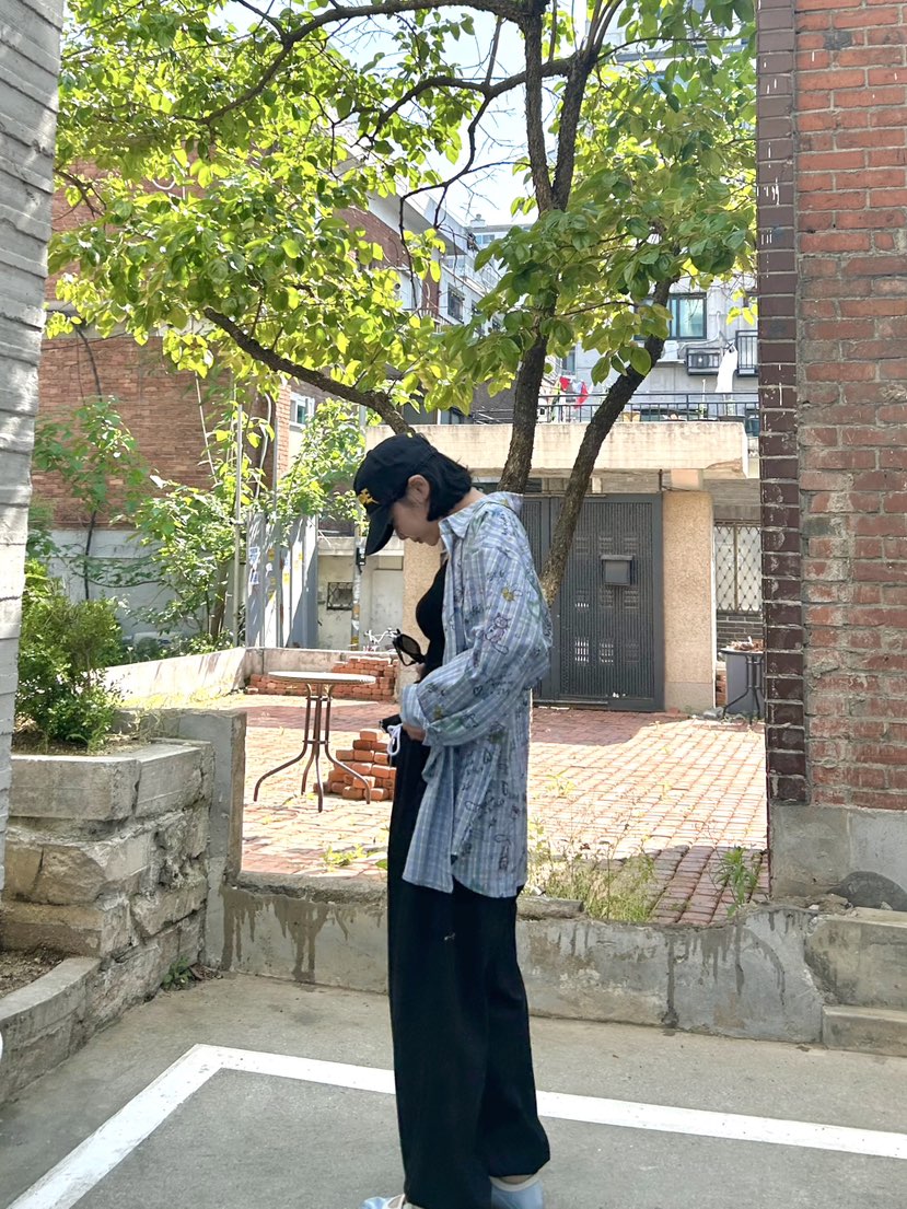 THE LINE-Q韓國直郵㊣東大門實拍女裝新品休閑襯衫蕾絲衫THE LINE-q襯衫/蕾絲衫