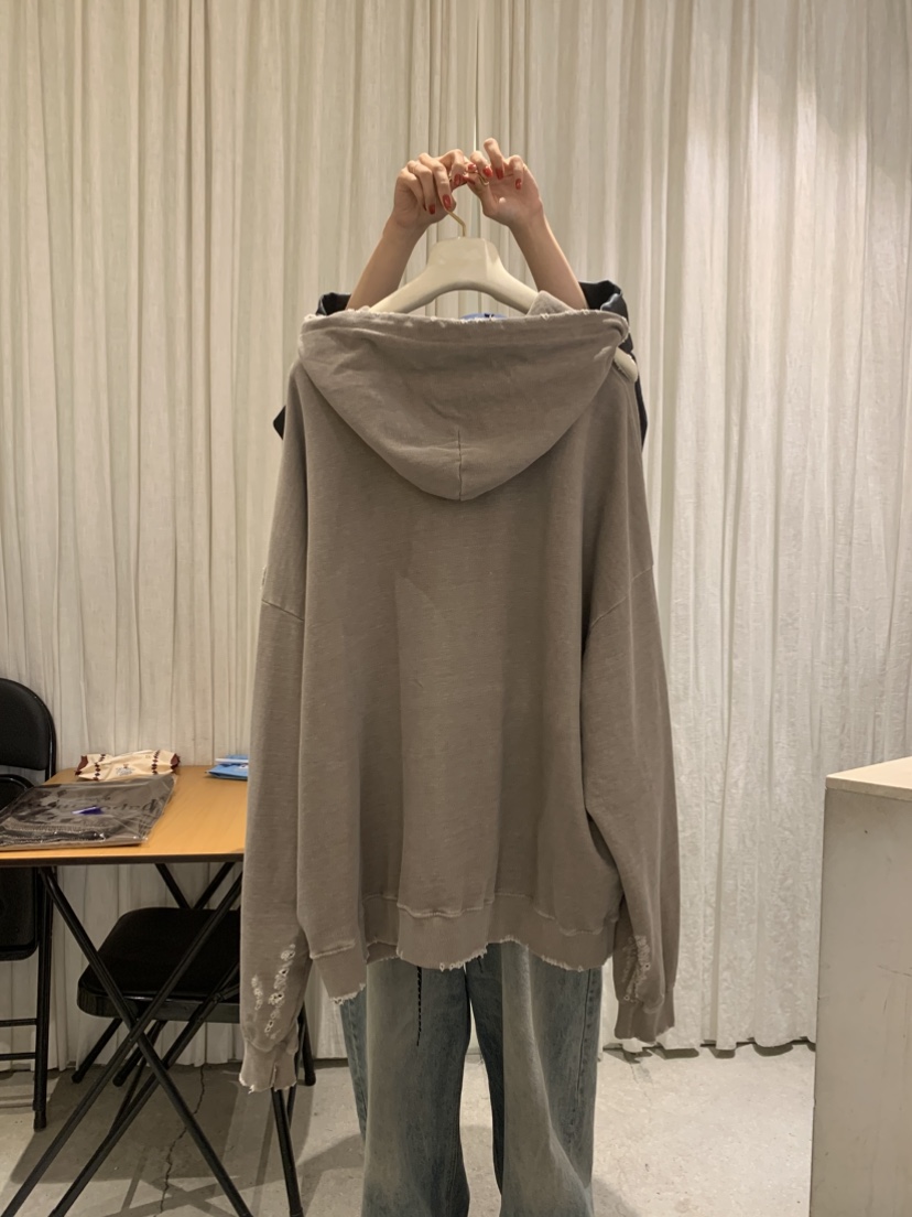 PAPERMOON韓國㊣直郵東大門代購女裝新款推薦衛衣連帽衫拉鏈paper moon衛衣