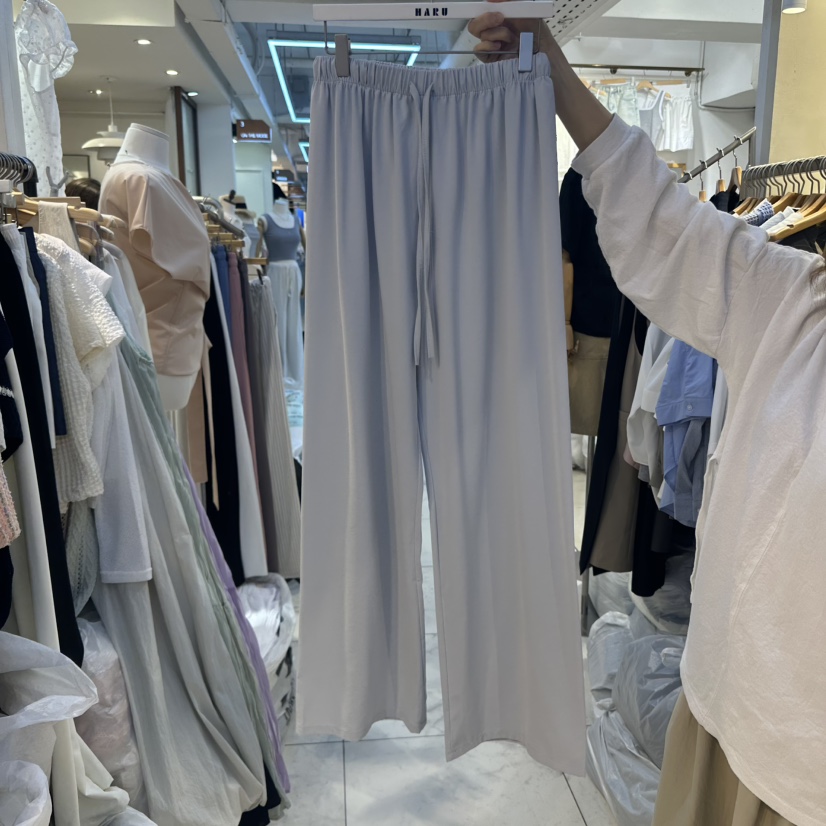 HARU韓國㊣直郵東大門代購女裝新品時尚推薦人氣休閑褲綁帶HARU休閑褲圖色2